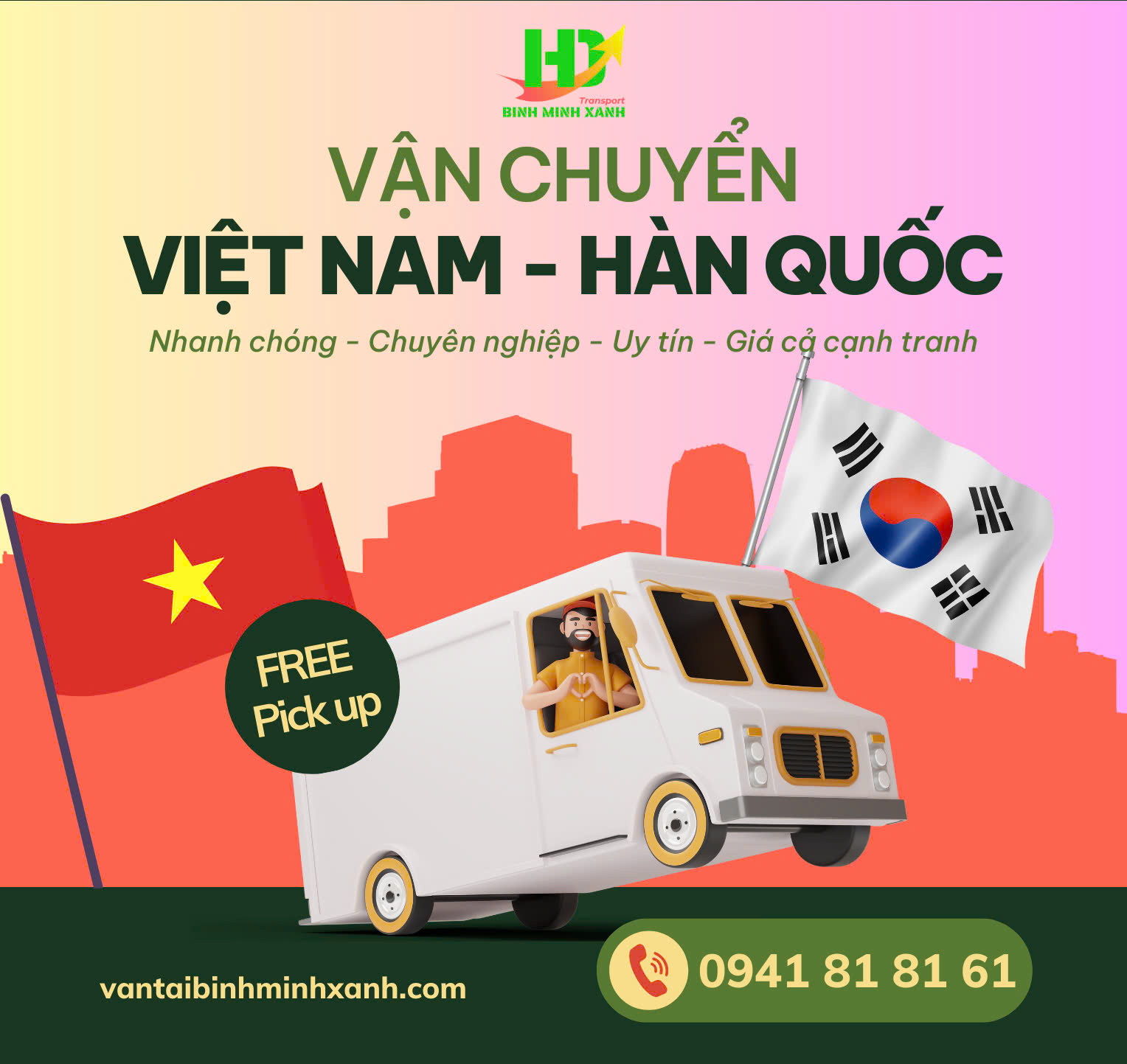 Vận chuyển hàng đi Hàn Quốc